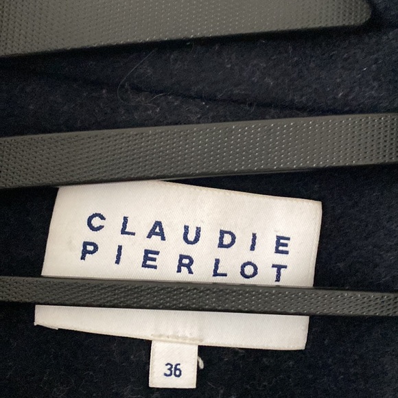 Claudi Pierlot coat - 90% wool / 10% cashmere - navy blue - Picture 6 of 8